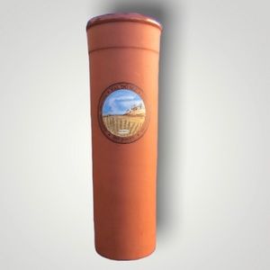 VAL DO SOL 1886 Portugal Traditional Terracotta Tall Spaghetti Canister w/o Cork